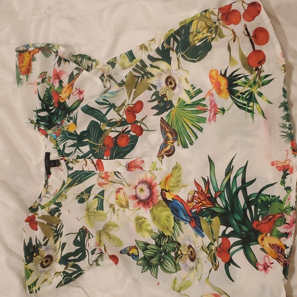 J Crew tropical top size 0